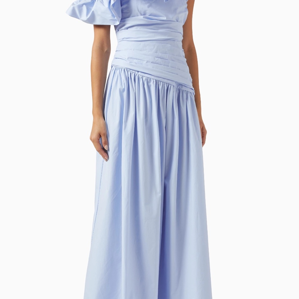 Shona Joy 'Maiori' Bubble Sleeve Maxi Dress in Cornflower Blue (NWT) - Picture 4 of 14